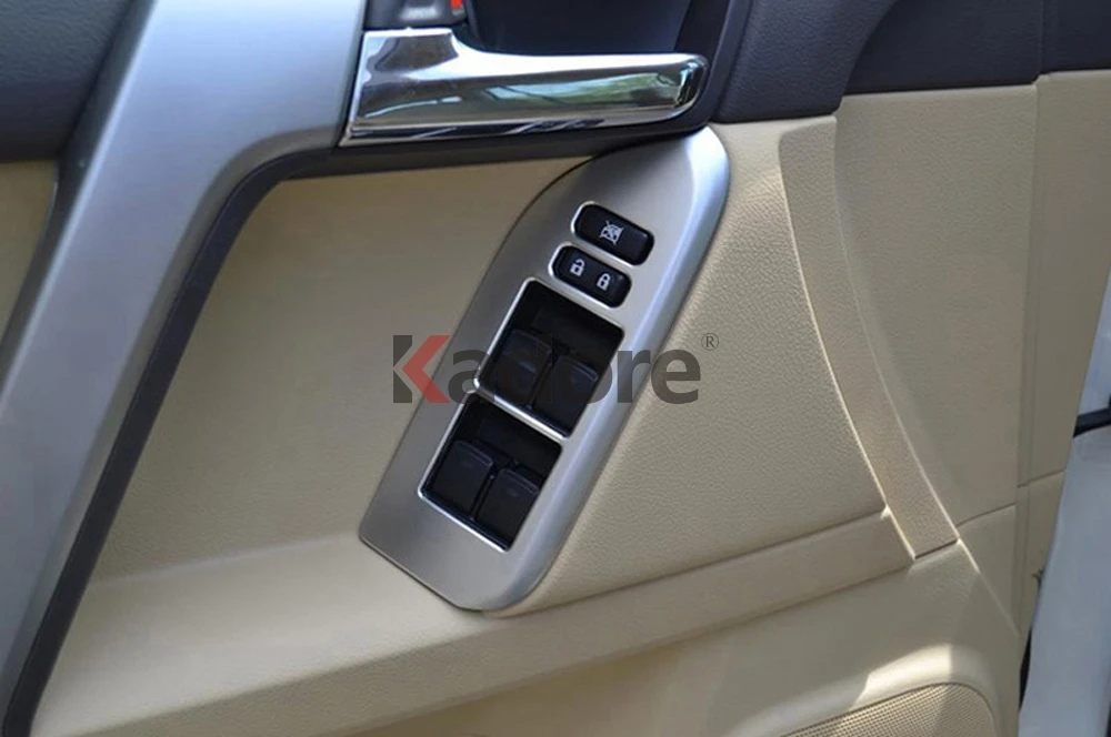 Для Toyota Prado FJ150- хромированные аксессуары для интерьера кондиционер дверная ручка для чтения крыша оконный переключатель накладка 17p