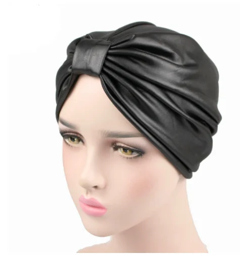 Leather turban hat Clearance