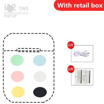 

Macaron i12TWS wireless bluetooth 5.0 headset 10pcs automatic pop-up window, suitable for all Android iOS mobile phones