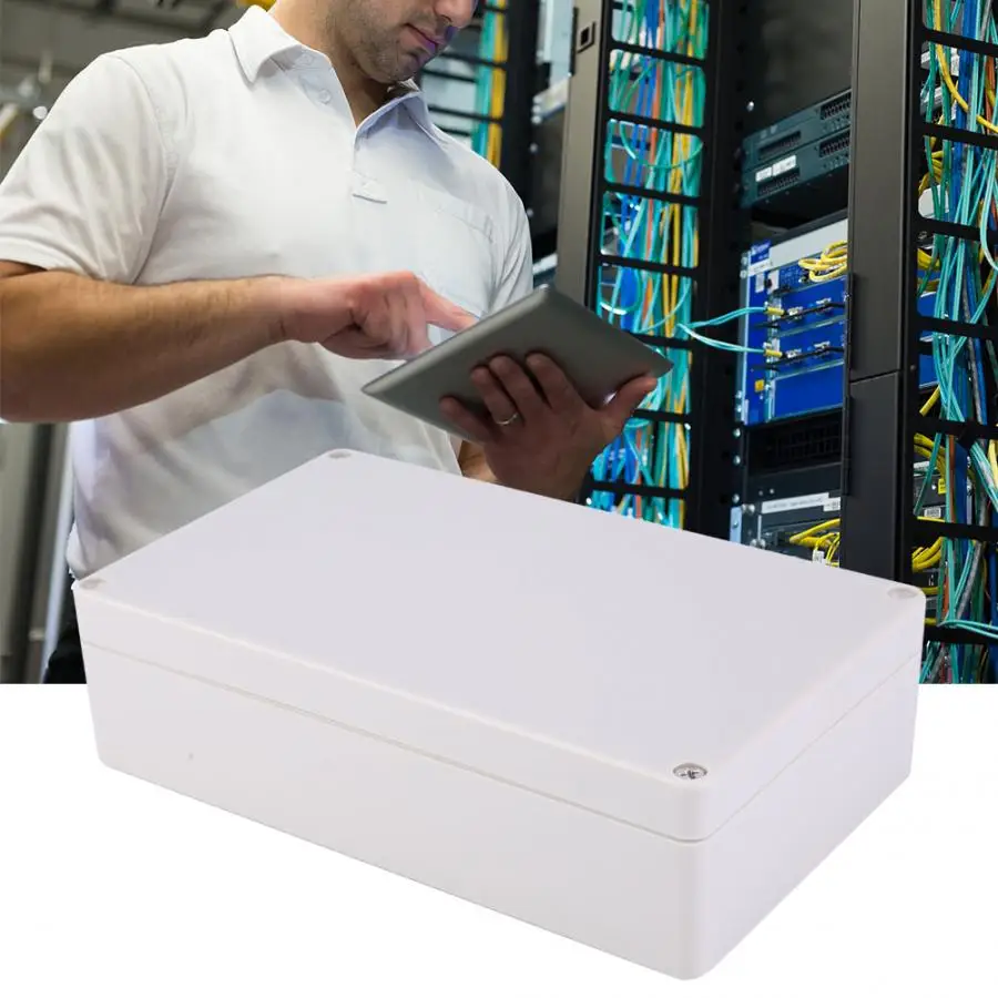 Водонепроницаемый ABS Пластик чехол корпус PCB инструмент проект распределительная коробка безопасности Питание Электрический Корпус 200x120x55 м