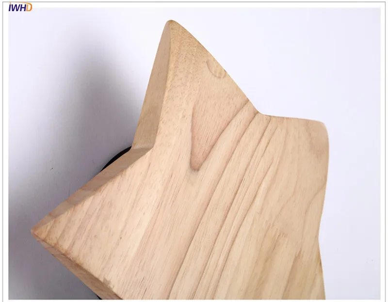 IWHD Wooden Wall Lamp Simple Nordic Wall Light LED Wall+Lamps Mirror Light Bathroom Light Creative Fixtures For Home Lighting (15)