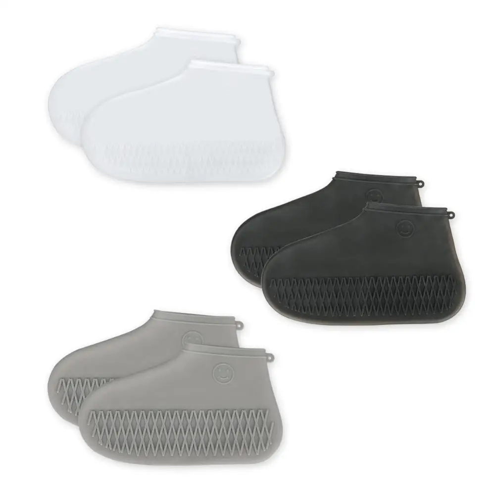 

Reusable Silicone Non-slip Rain Shoes Covers Waterproof Overshoes Rain Boots Men Shoes Covers
