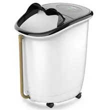 Foot bath barrel deep barrel foot bath official flagship store wash basin automatic hot Wu Hao with paragraph over the calf