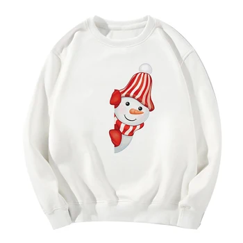 

Shy Snowman Merry Christmas Full Sleeve Kawaii Толстовка Kpop Punk Hoodies Women New Spring Autumn Fashion Tracksuit Pullover