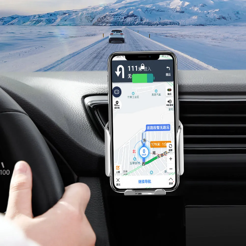 Новое беспроводное автомобильное зарядное устройство с автоматическим зажимом умный датчик Быстрая зарядка для iPhone samsung