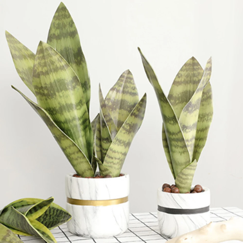 Fake Desert Plants Artificial Flower Sansevieria Trifasciata Simulation