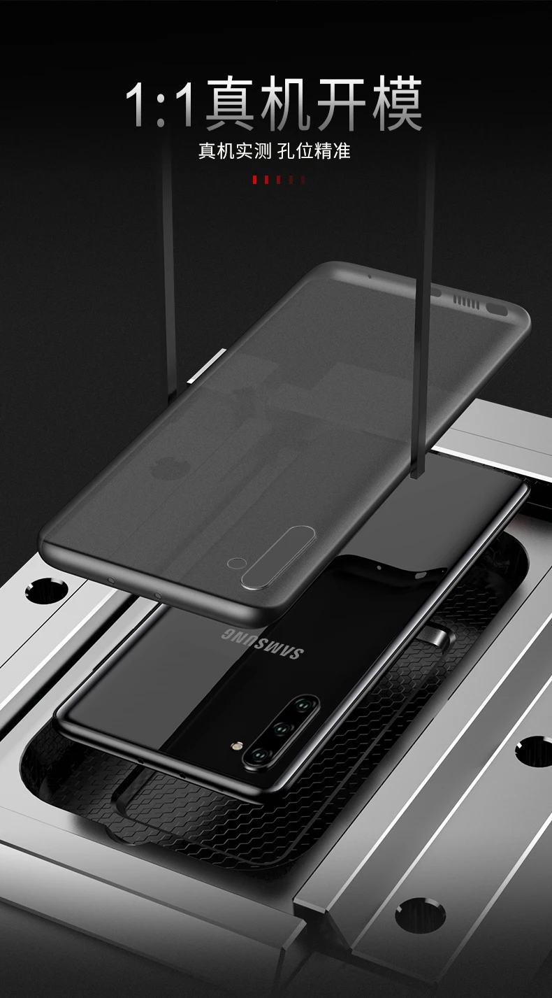 Для samsung Galaxy Note 10 Чехол Мягкий матовый ТПУ тонкий прозрачный защитный чехол для samsung note 10 plus note10 pro