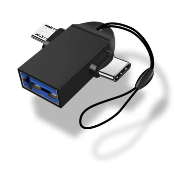 

OTG Adapter 2-in-1 Micro USB Type C to USB 3.0 Type-C Adapter USB C OTG Adapter Converter AS99