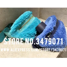 Плюшевый мишка, шерстяные карманы, дамские уличные аксессуары, карманы для спорта и отдыха, плюшевые бархатные карманы, кожаная внутренняя сумка