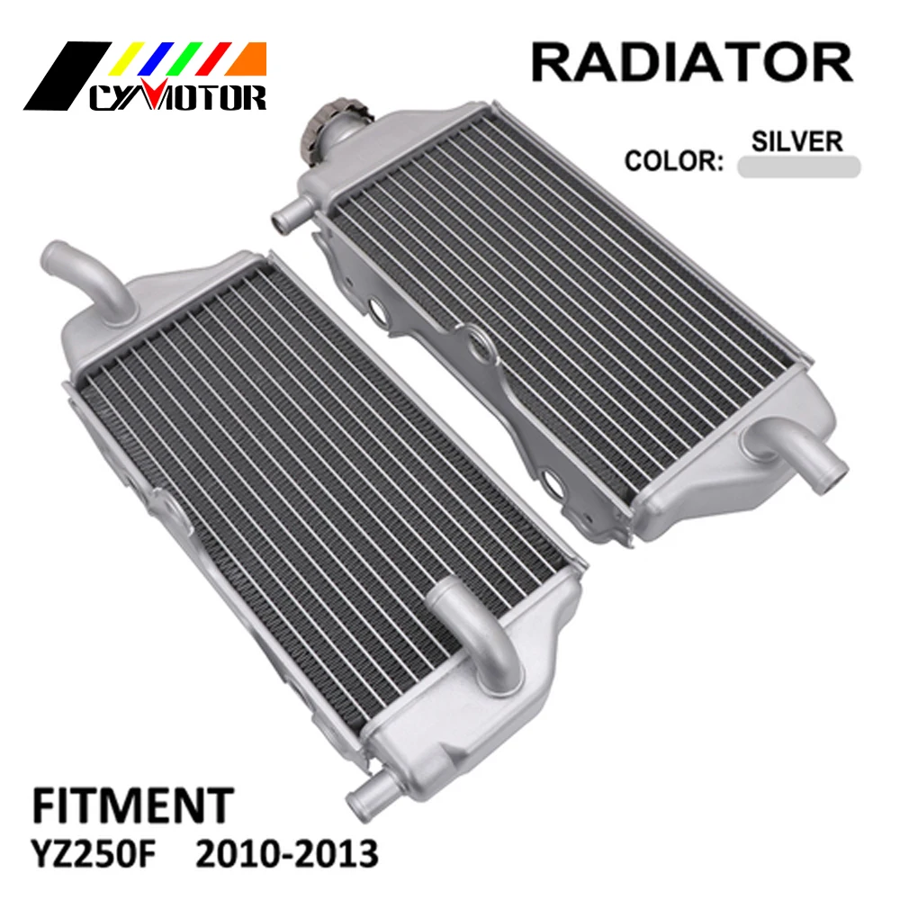 Motorcycle Aluminum Radiator Engine Cooling Device Water Tank For Yamaha YZ250F YZ 250F 250 F 2010 2011 2012 2013 | Автомобили и
