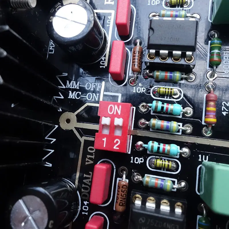 1 шт. аудио двухконтурная мм/MC Phono Stage HIFI Amp готовая Плата усилителя(Ne5532