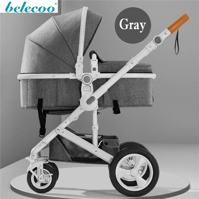 Belecoo Коляска 2 в 1 Высокий пейзаж двухсторонняя коляска русская - Цвет: colour6