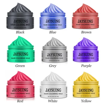 

100g Natural Unisex DIY Hair Color Mud Cream Temporary Hair Clay Wax Dye Paint Nine Colors Hair Dye Wax