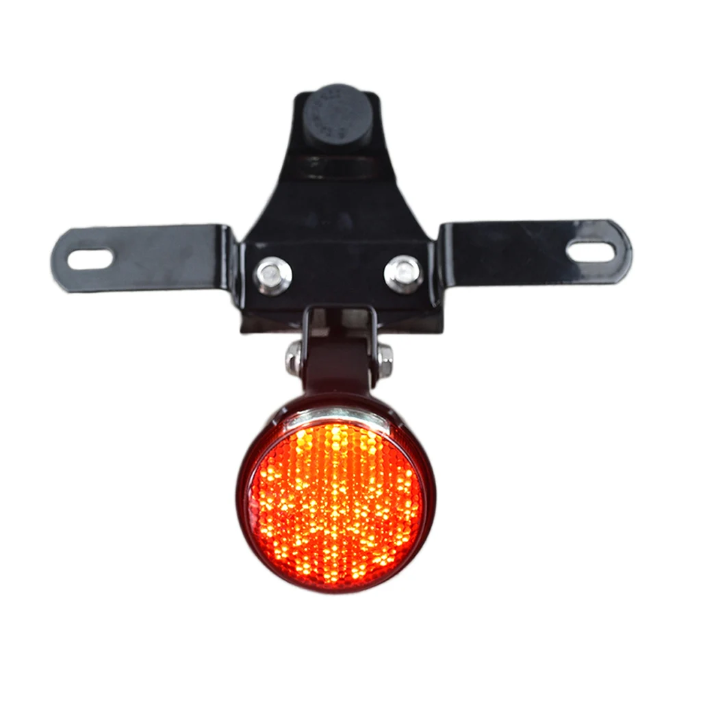 Motorcycle Round Reflector Red Rear Tail Brake Stop Light for Mash Seventy-five