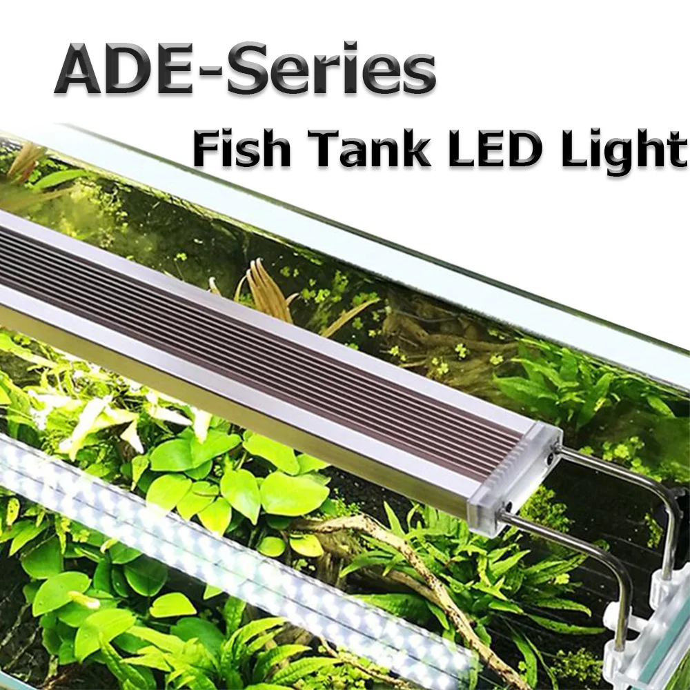 220 В аквариум светодиодный свет супер тонкий аквариума водное растение Grow Lighting