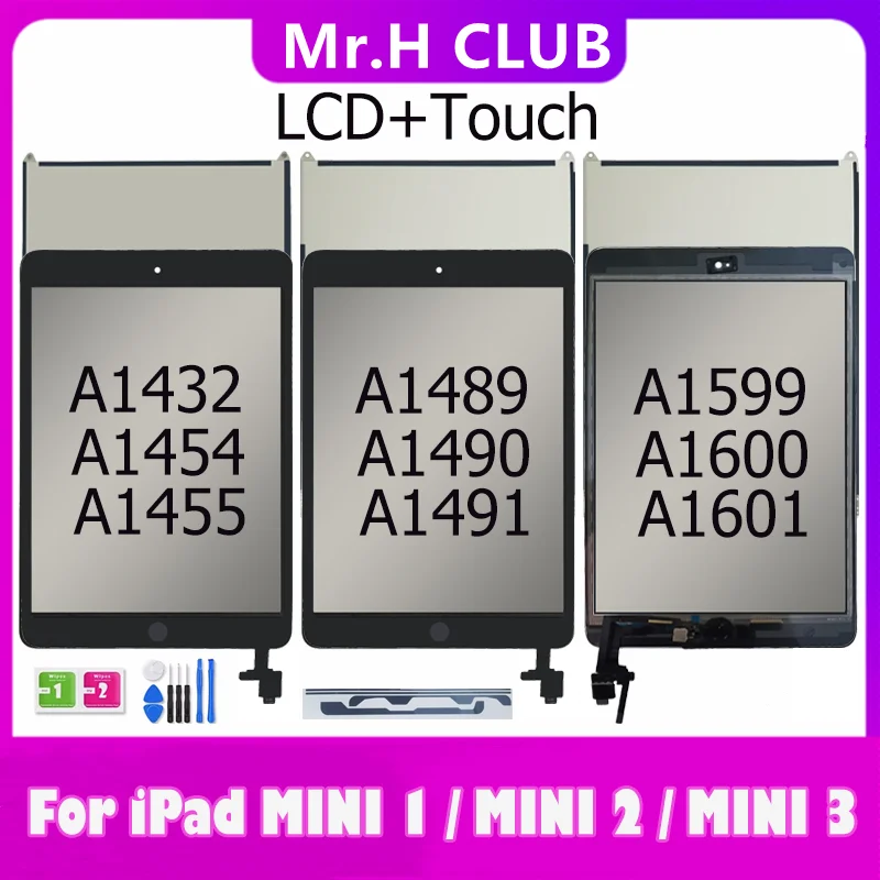 ЖК-дисплей и сенсорный экран протестирован для APPLE iPad Mini 1 2 3 Mini1 Mini2 Mini3 A1432 A1454 A1455