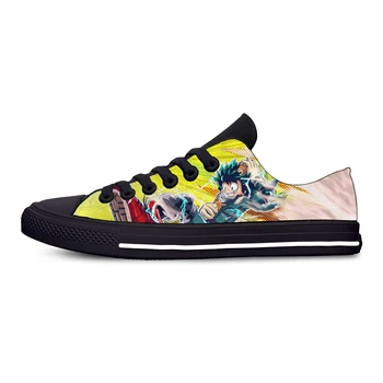 

Anime My Hero Academia Midoriya Izuku Deku Fashion Casual Canvas Shoes Low Top Harajuku Breathable 3D Printed Men women Sneakers