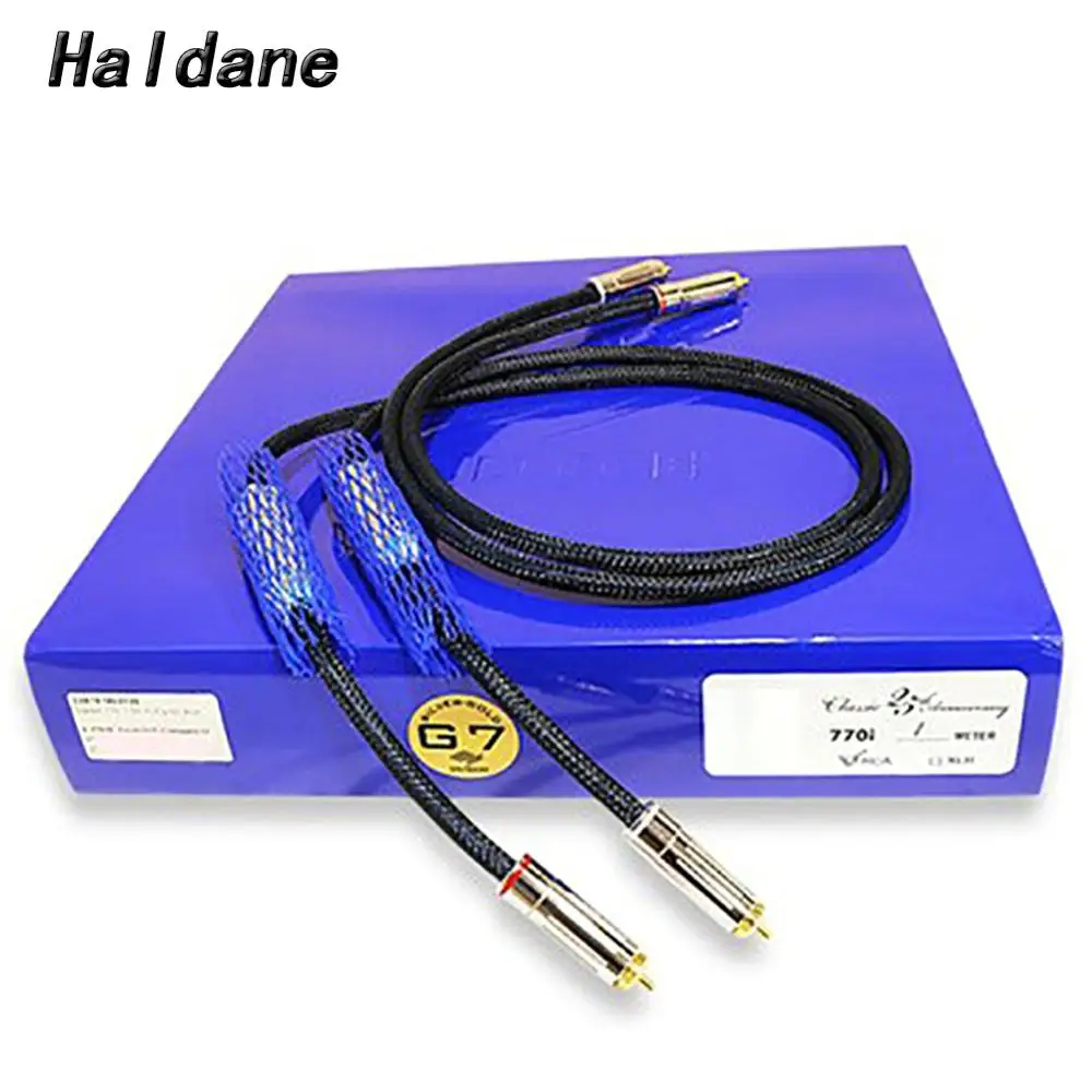 

Haldane Pair HIFI Audio Siltech 25th Classic Anniverary 770i RCA Interconnect Audio Cable RCA Audio Cable without Box