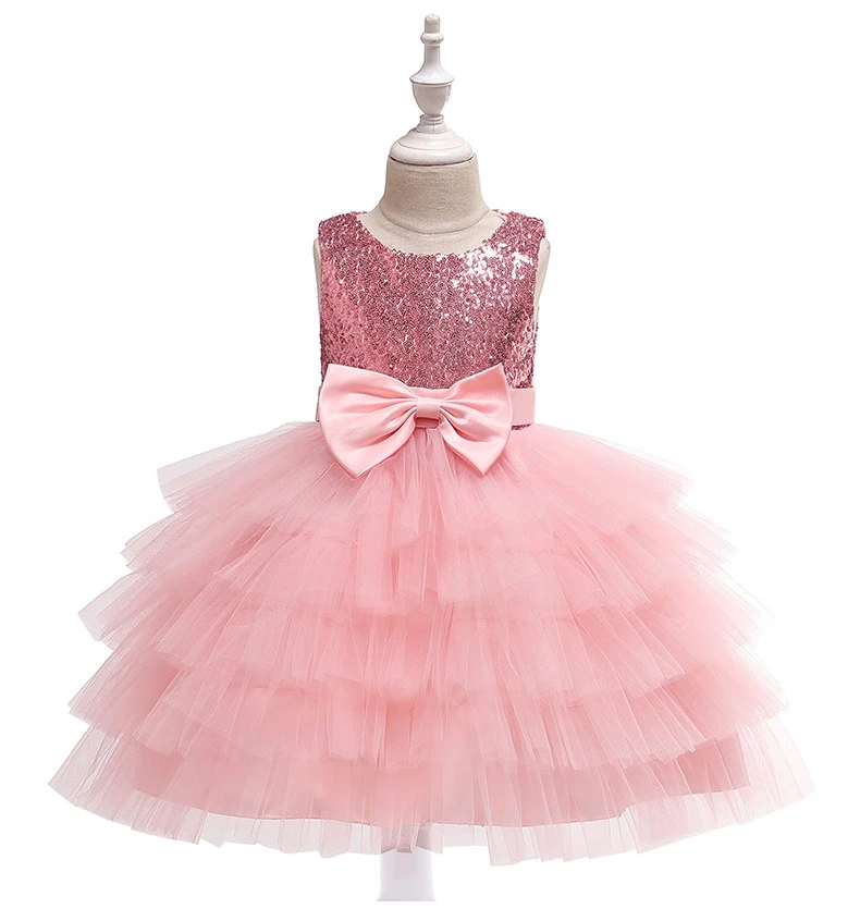 pink Костюм принцессы с цветочным рисунком; вечерние платья для девочек; детская одежда; летняя одежда для девочек; детская юбка-пачка - Цвет: pink