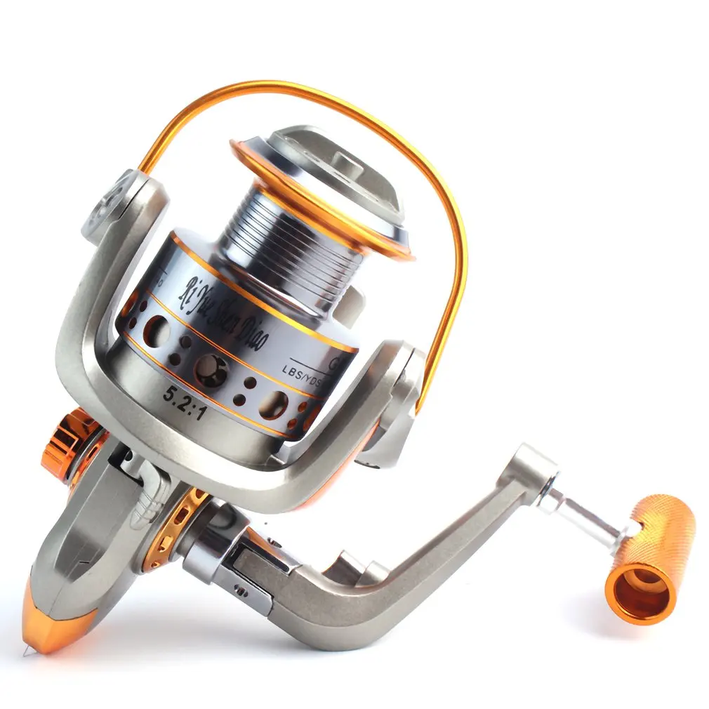

Full Aluminum Fishing Spin Reel 5.2:1 Super Strong Fishing Reel Ultra Smooth And Fade Free Fishing Spinner