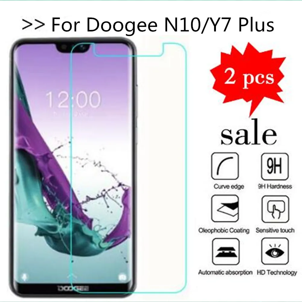 Tempered Glass For Doogee Y7 Y9 Plus Screen Protector Premiun Phone Protection Film Case N10 N20 | Мобильные телефоны и