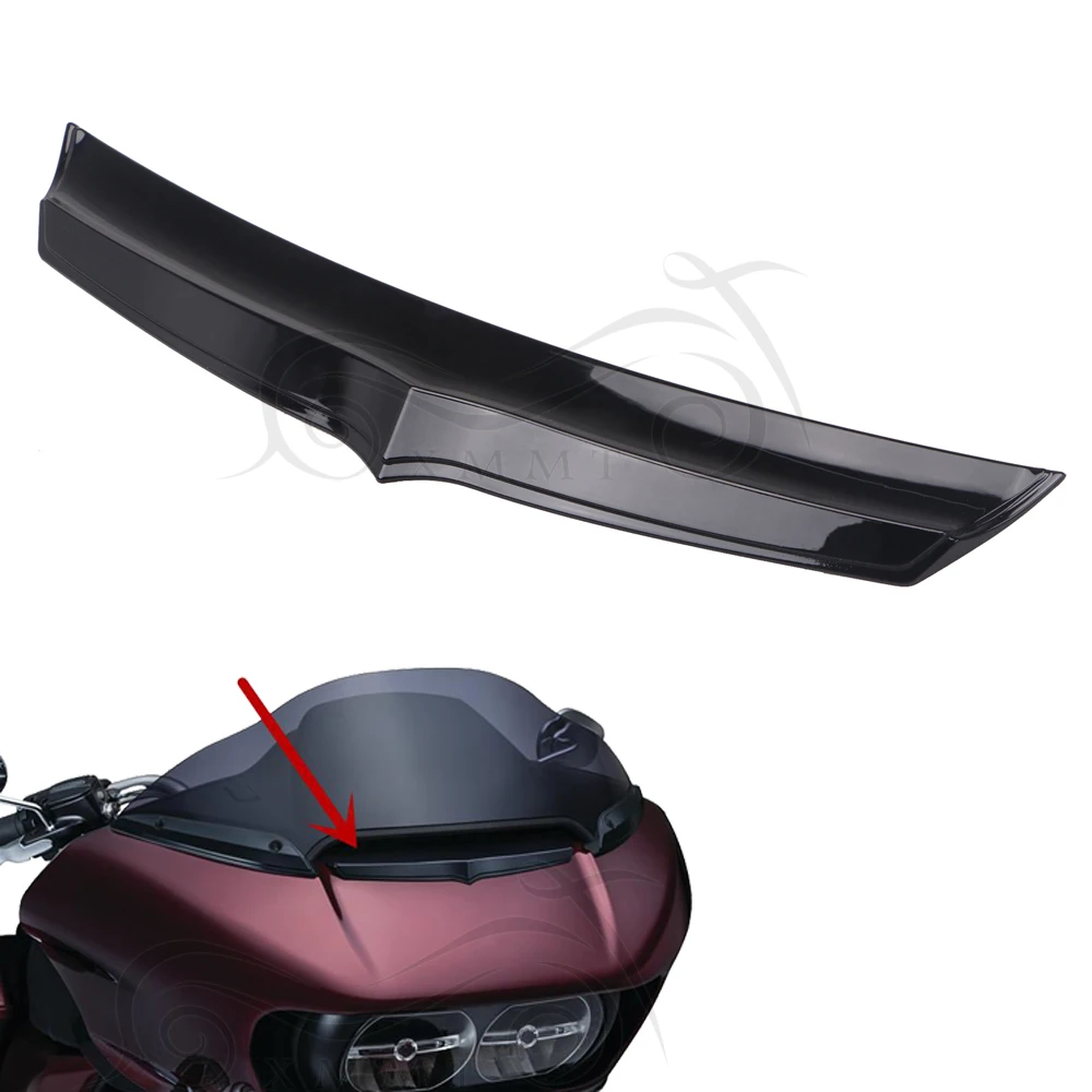 

Motorcycle Black Front Fairing Air Flow Vent Accent Trim Fit For Harley Touring Road Glide Custom FLTRX 2015- 2019