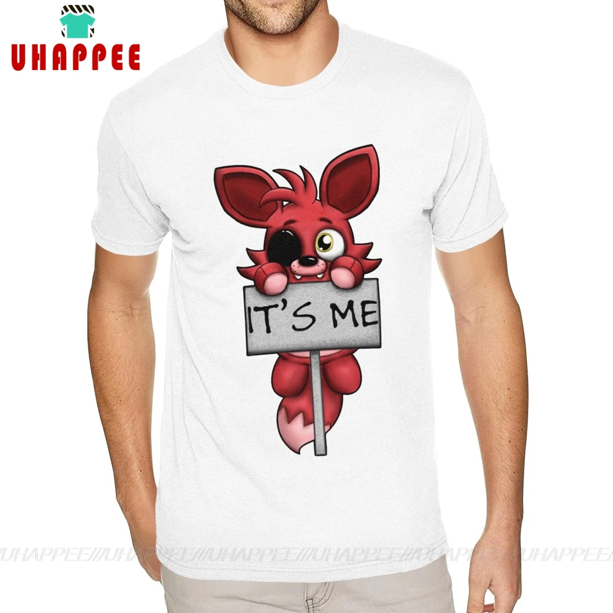 Футболка с коротким рукавом и круглым вырезом из 100% хлопка FNAF Foxy Five Nights At Freddy S парные футболки Boyfriend