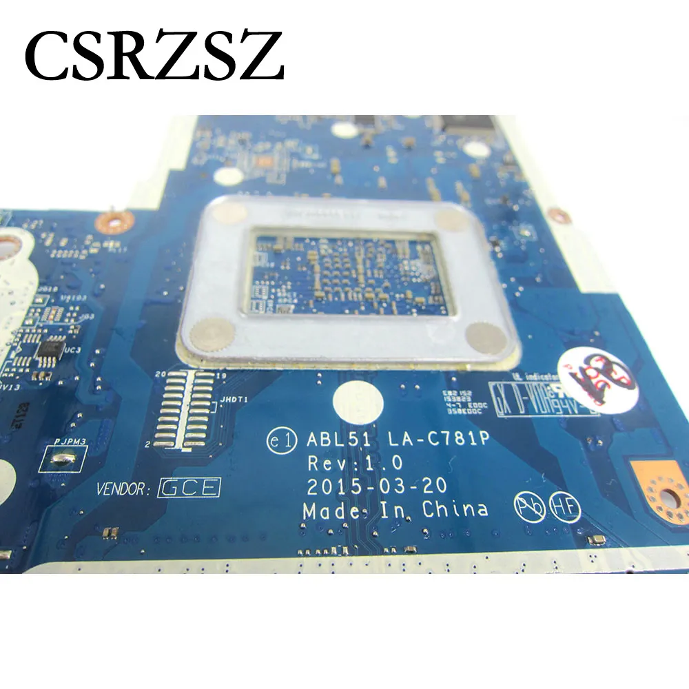 Laptop Motherboard para hp Pavilion Mainboard 15-af A65200 Cpu Abl51 La-c781p 827705001 827705-501 A6-5200 - Imagem 3