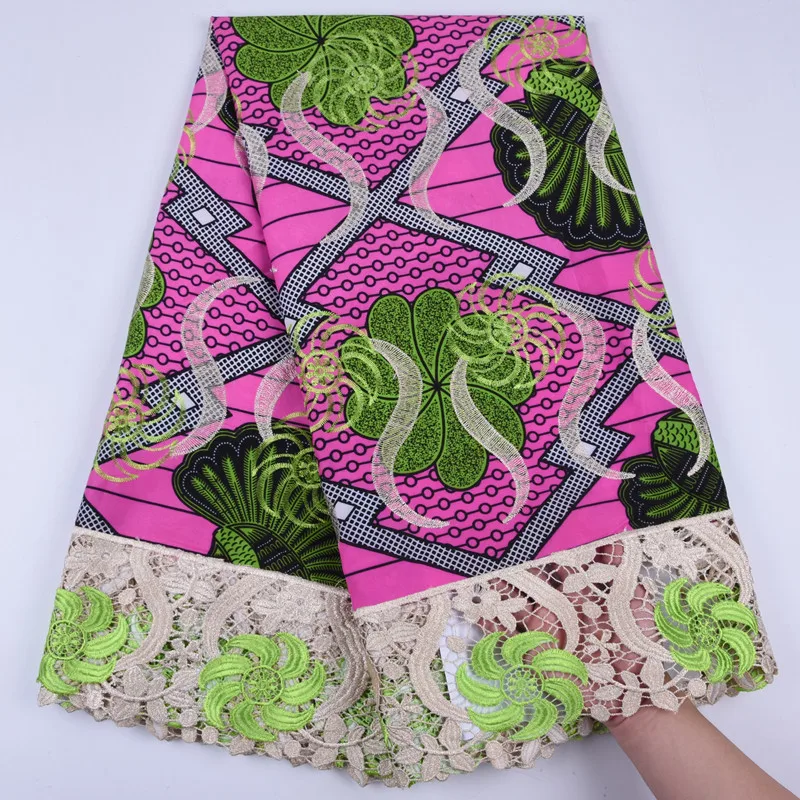 Новая Венди гипюровая кружевная ткань с вышивкой высокого качества восковая кружевная ткань со шнуром африканская восковая кружевная ткань для платья A1295