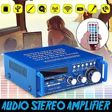 600W аудио Мощность усилитель со штепсельной вилкой европейского стандарта 12/220V 2 канала мини Hi-Fi Беспроводной Bluetooth цифровой аудио усилитель для дома Театр/автомобиля