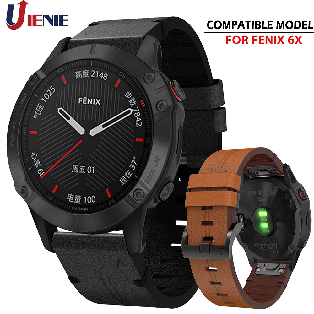 Ремешок для браслета Fenix 5x6x3 3hr кожаный быстросъемный ремешок часов Garmin