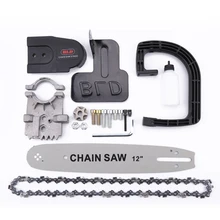 Serra elétrica alternativa, fixação em madeira, conjunto de acessórios de motosserra, moedor de ângulo em corrente, ferramenta de marcenaria