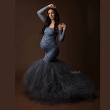 Сексуальное кружевное платье с открытыми плечами для беременных реквизит для фотосессии Макси платье с сеткой платья для беременных для фото одежда с принтом стрельбы Сексуальное кружевное платье с открытыми плечами для беременных реквизит для фотосессии Макси платье с сеткой платья для беременных для фото одежда с принтом стрельбы