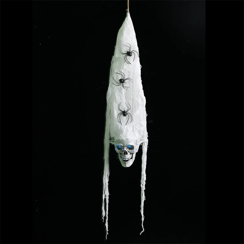

Voice Control Halloween Party Props Hanging Skull Halloween Ghosts Bloody Zombie Bar Haunted House Horror Halloween Decoration