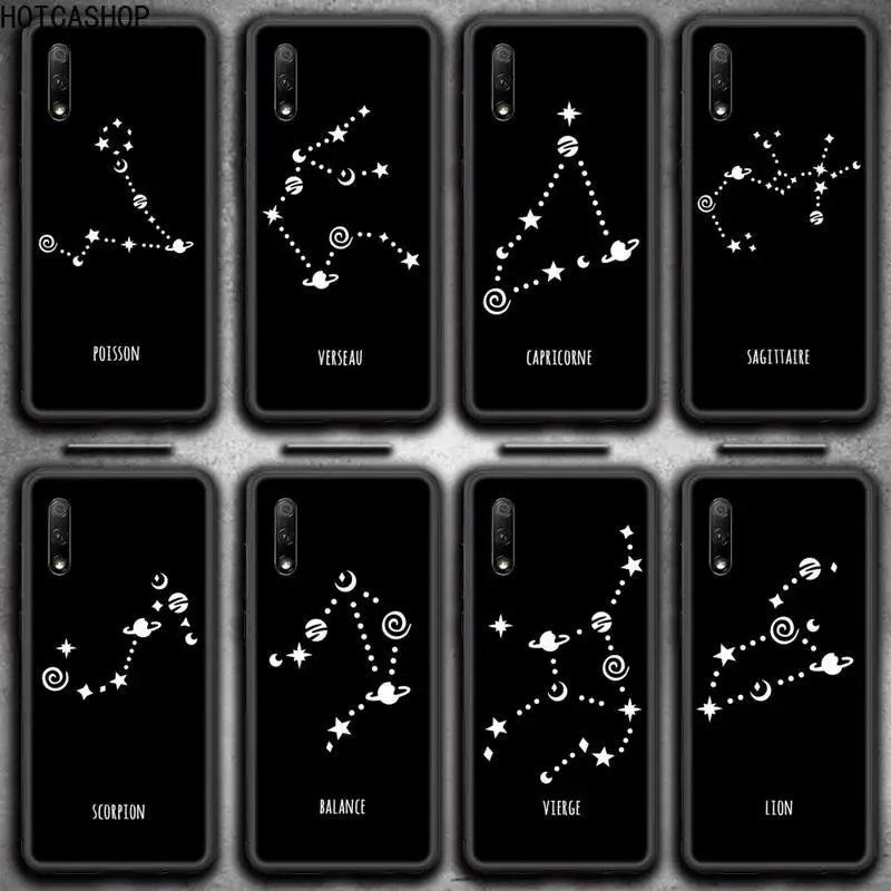 Чехол для телефона Huawei Honor 30 20 10 9 8 8x 8c v30 Lite view 7A pro 12 созвездий знаки зодиака |