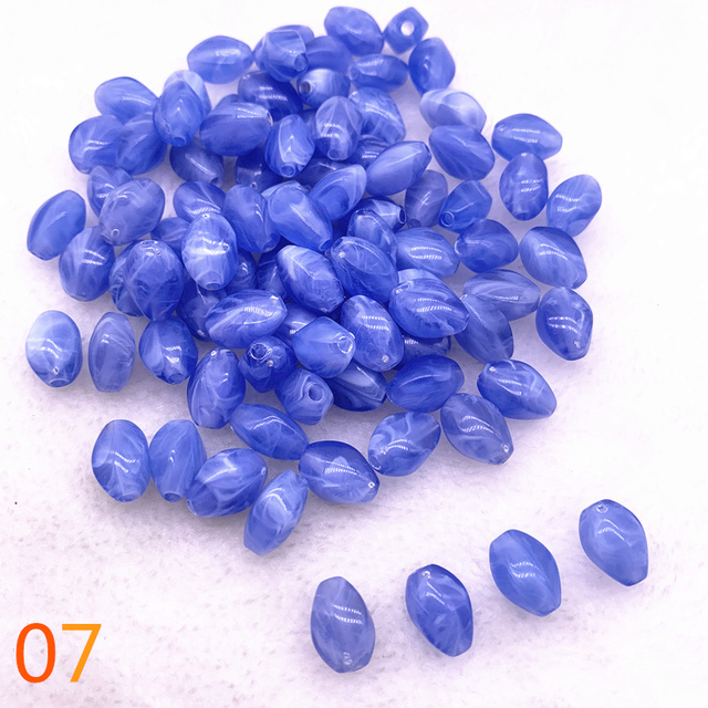 oval shape Acrylic Beads Spacer Loose Beads For Jewelry Making DIY Bracelet