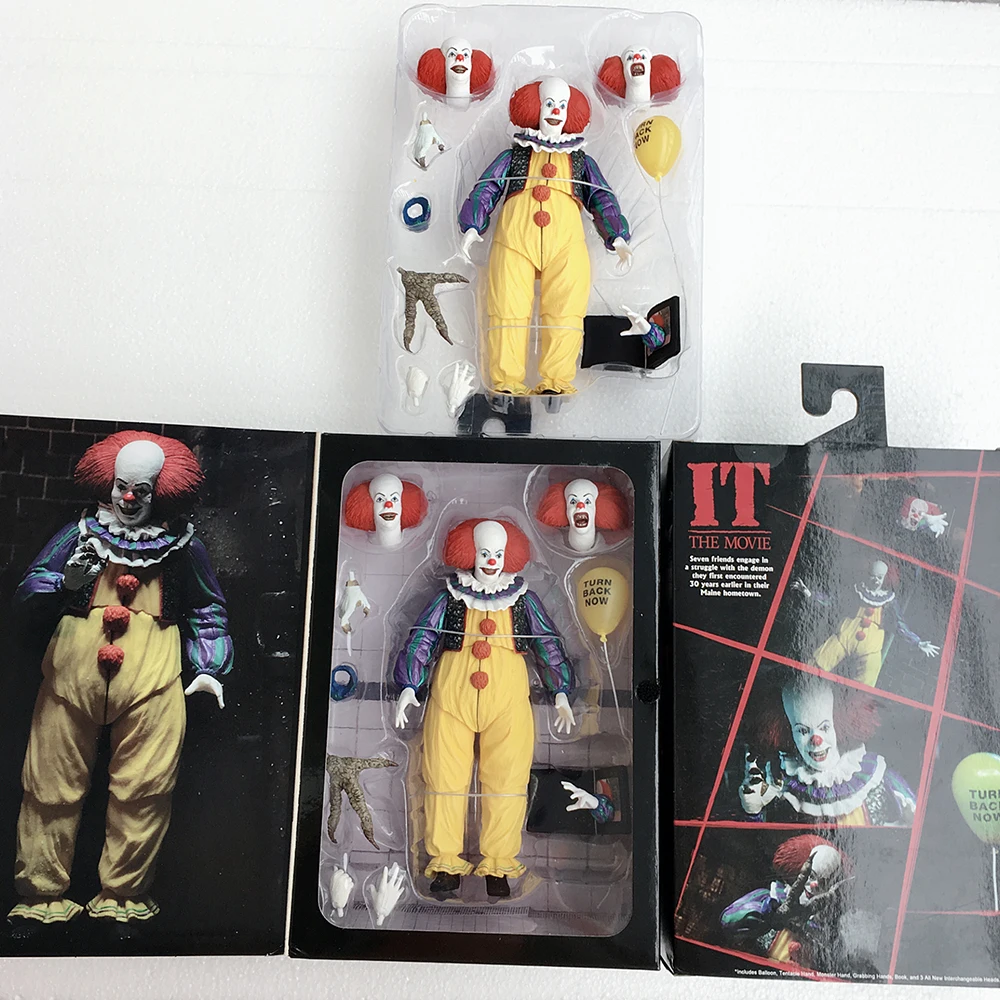 18 см 7 дюймов NECA IT Pennywise Joker 1990 старая версия клоун фигурка модель игрушка; подарок