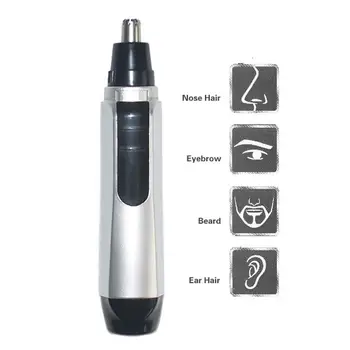 

Electric Ear Nose Hair Trimmer Shaver Clipper Cleaner Care NO Shaving Device Safe Battery Face Scraping Eyebrow Shaving Sha T0H3