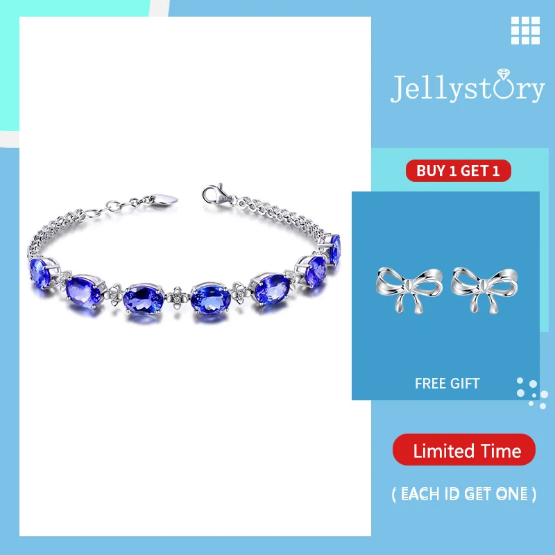 Модные ювелирные изделия Jellystory из серебра 925 пробы женский браслет овальной