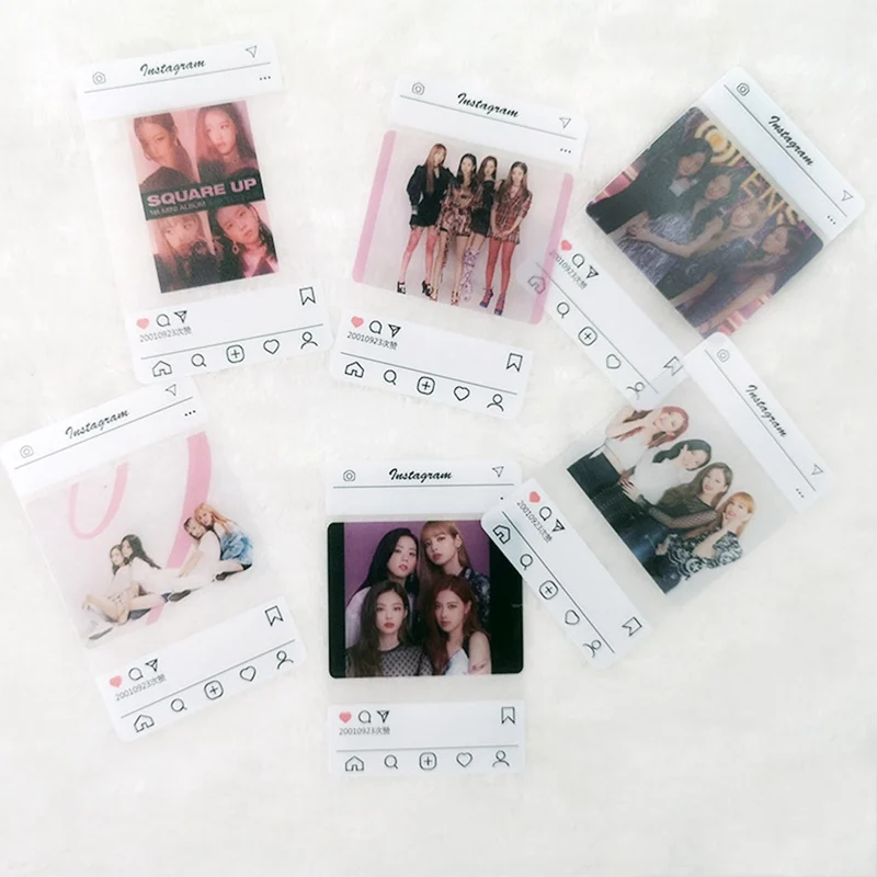 

Kpop Twice PVC Plastic Transparent Photo Card New Album Photocard Fans Gift Child Collection