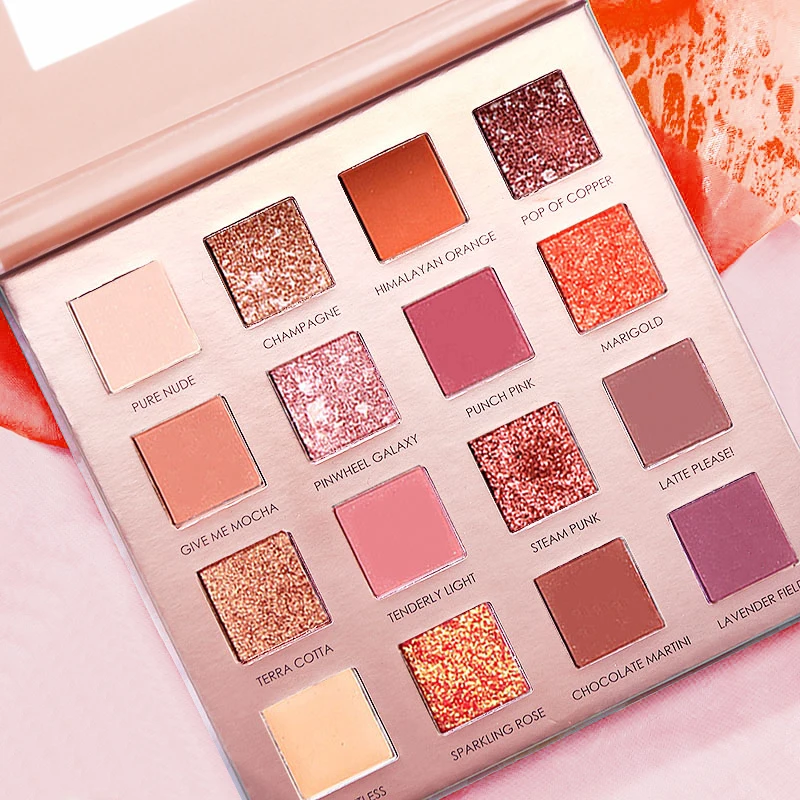

MINSHZEE 16-color Pearlescent matte Eyeshadow Palette Eye shadow make-up waterproof nude makeup beauty makeup tools