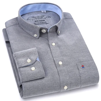 

Mens Shirt Plus Size 4XL 5XL 56% Cotton Pocket Preppy Style Casual Fashion Solid Grey Asian Size BTP20-7
