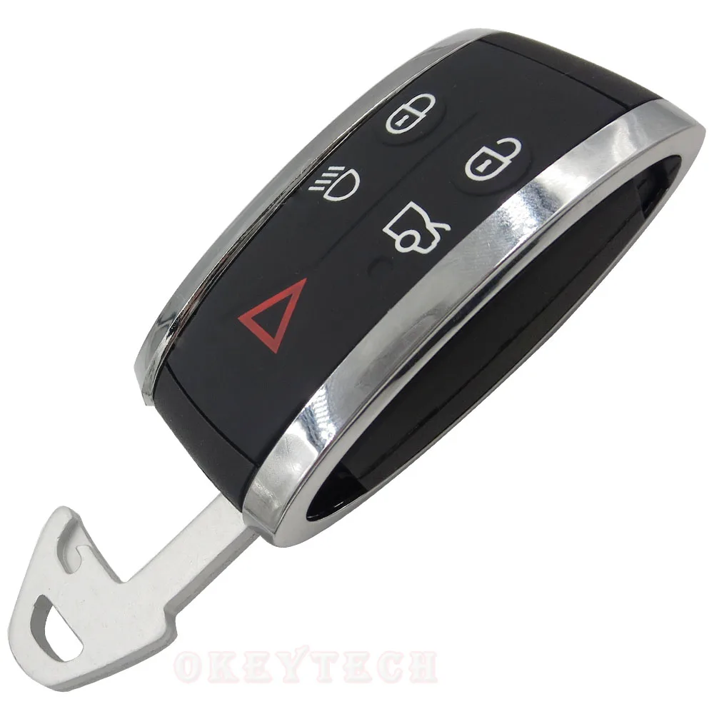 Okeytech Smart Remote Control Car Key With Insert Blade PCF7953 Chip 315/433 MHZ for Jaguar XF XJ8 XK8 XKR XK FCC: KR55WK49244
