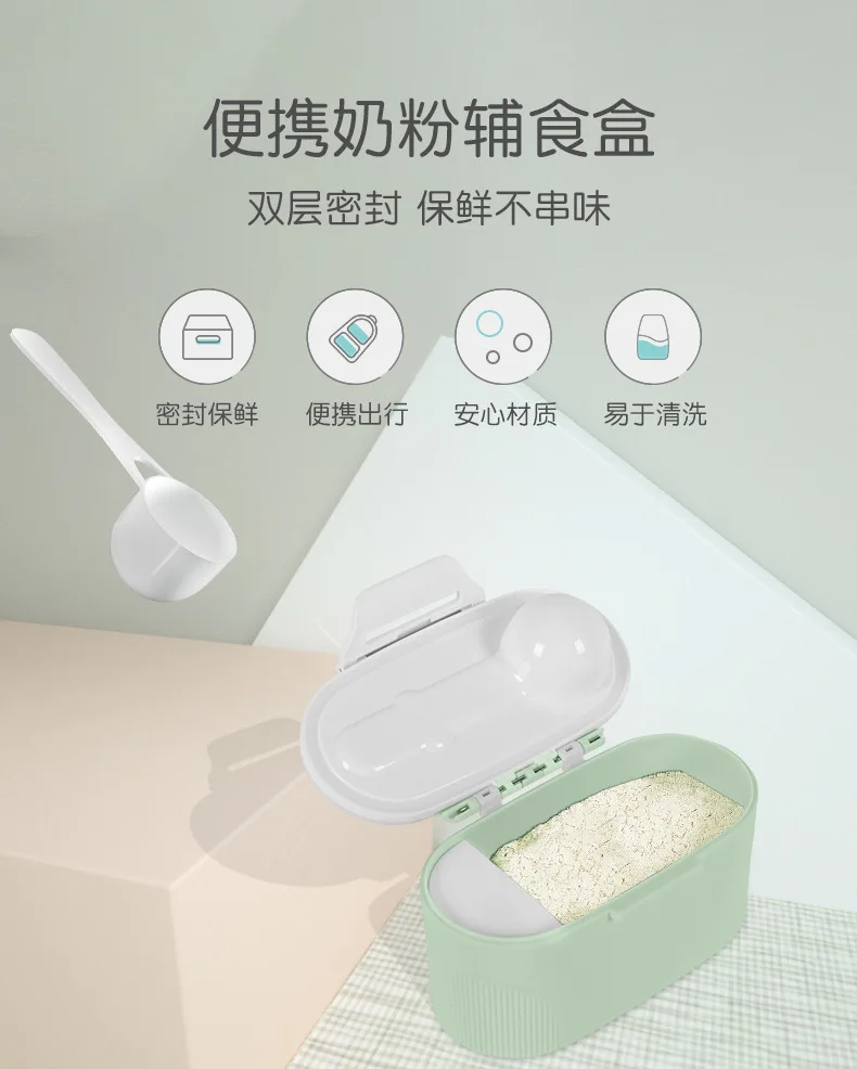 

Man Dragon Baby Clothes Milk Box Nursing Baby Separately Packed Case Portable Small Snack Box Large Capacity Milk Container