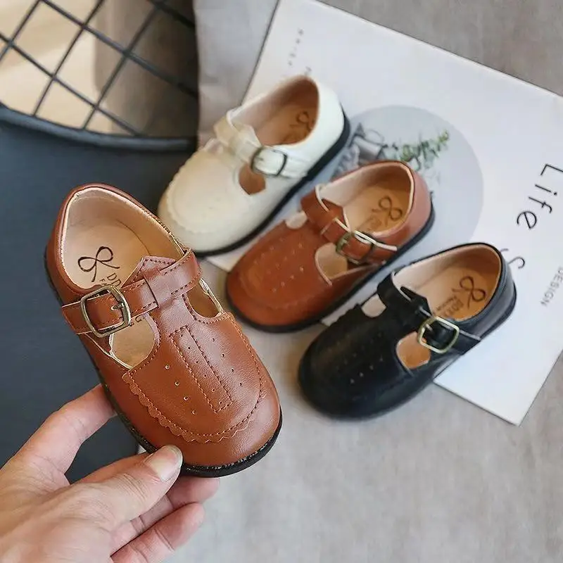 

CHILDREN'S Shoes Girls 2020 Spring New Style Children Leather Shoes Baby Tods Casual Shoes Korean-style Students Performance Sho