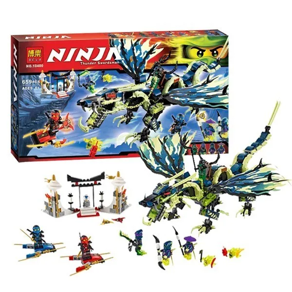 658 шт строительные блоки кирпичи 10400 совместимые Lepininglys Ninjagoes серии модель Morro Dragon
