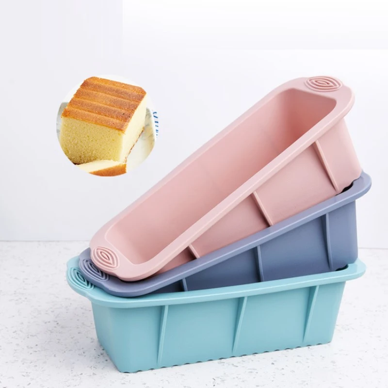 Silicone Baking Mould Cheese Plate Square Cake Mould DIY Easy Release High Temperature Resistance Kitchen Toast Bread Mold afbeelding