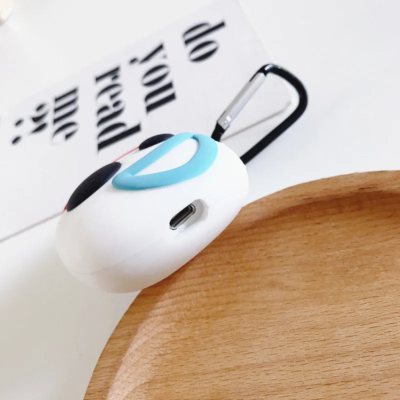 3D Забавный мультяшный чехол для AirPod 2 мягкий силиконовый беспроводной Bluetooth чехол для наушников s для Apple Airpods чехол милый чехол Funda