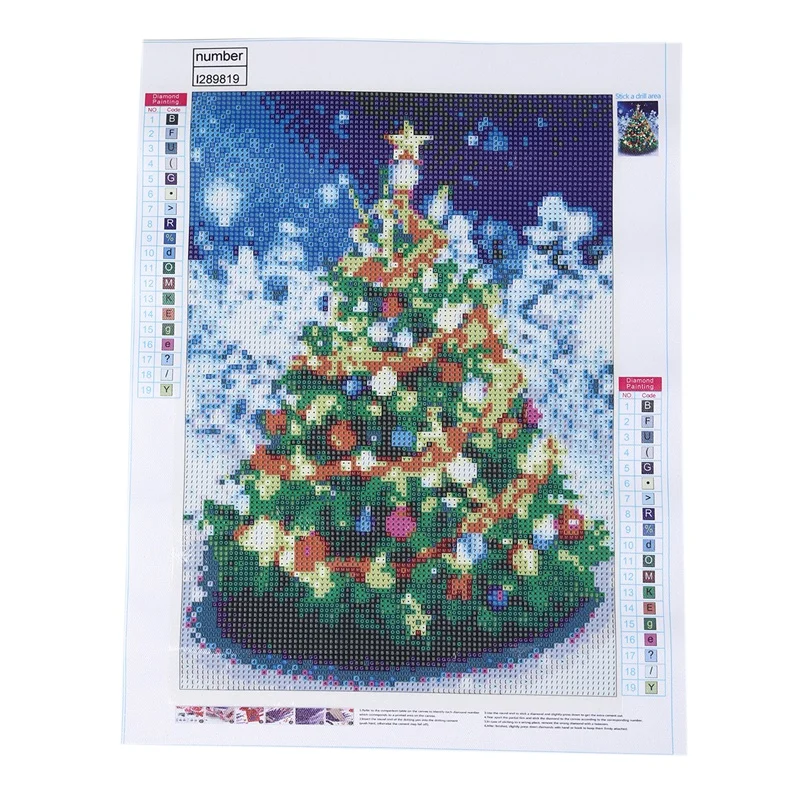 

Full Round Drill 5D DIY Diamond Painting Christmas Tree Embroidery Cross Stitch 5D Home Decor Gift