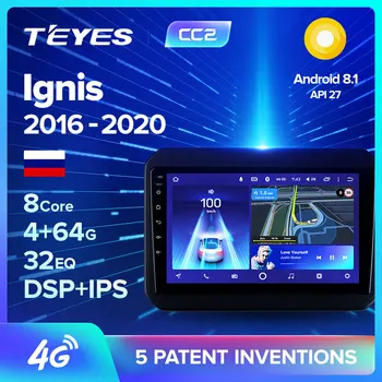 

TEYES CC2 For Suzuki Ignis 2016 2017 2019 2020 Car Radio Multimedia Video Player Navigation GPS Android 8.1 No 2din 2 din dvd